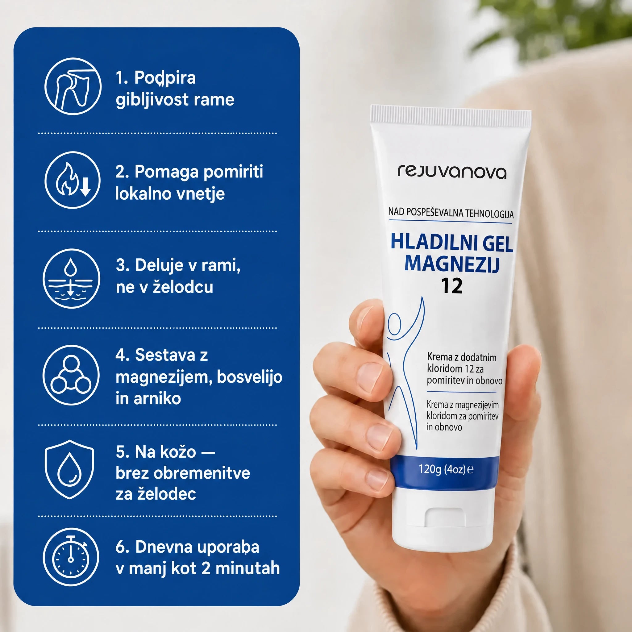 Hladilni Magnezijev™ - Lajša bolečine v rami
